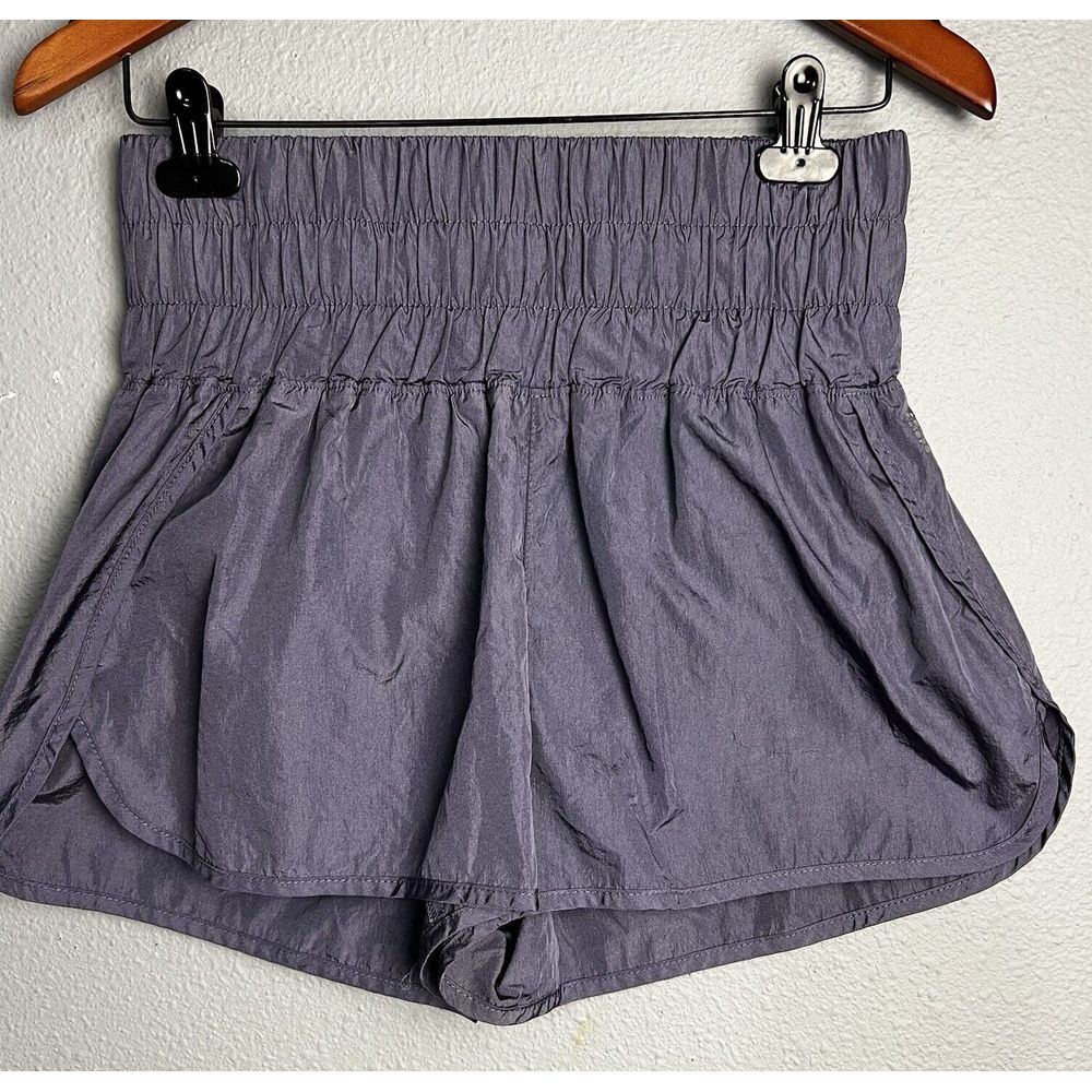 Free People FP Movement Way Home Shorts Size M 2" Inseams Purple Athleisure READ